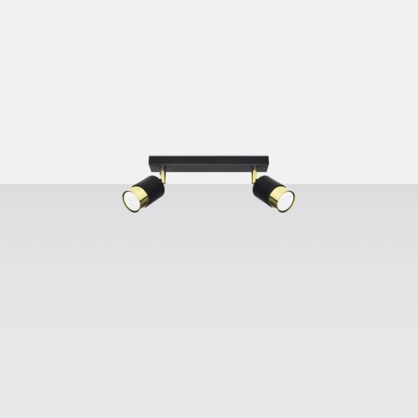 Ceiling Lamp Nero 2 Black/golden - Image 2