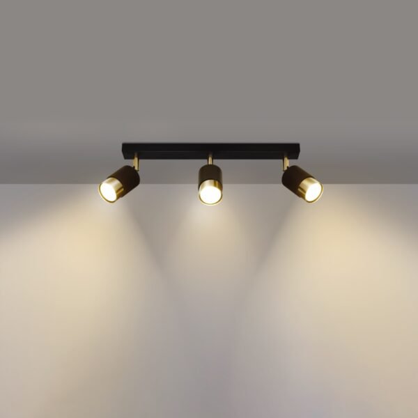 Ceiling Lamp Nero 3 Black/golden - Image 3