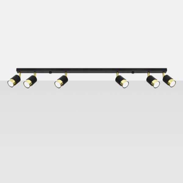Ceiling Lamp Nero 6 Black/golden - Image 2