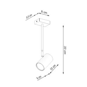 Ceiling Lamp Norano Black Single Ceiling Lights Great Lighting UK Ltd