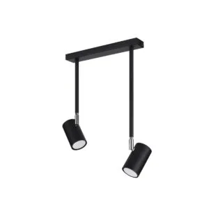 Ceiling Lamp Norano Two Light Black New Arrivals Great Lighting UK Ltd