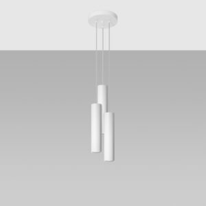 Pendant Lamp Lagos 3p White Multi Pendants Great Lighting UK Ltd