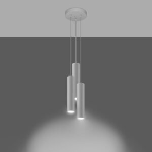Pendant Lamp Lagos 3p White Multi Pendants Great Lighting UK Ltd