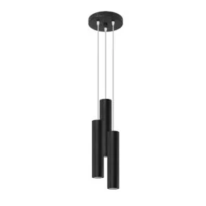 Lagos 3-Light Cluster Pendant - Black Black Pendant Lights Great Lighting UK Ltd