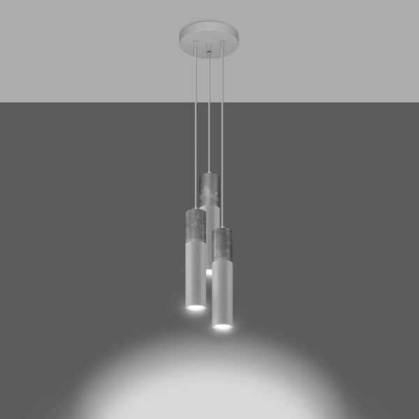 Pendant Lamp Borgio 3p White Modern Pendant Lights Great Lighting UK Ltd
