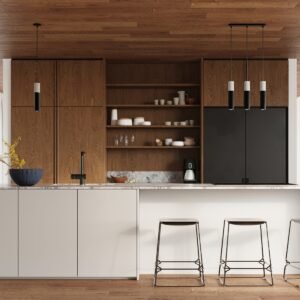 Pendant Lamp Borgio 3p Black Multi Pendants Great Lighting UK Ltd