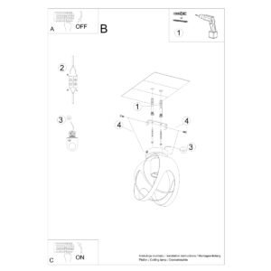 Ceiling Lamp Tulos White Single Ceiling Lights Great Lighting UK Ltd