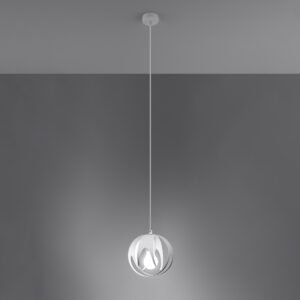 Pendant Lamp Tulos 1 White Modern Single Pendants Great Lighting UK Ltd