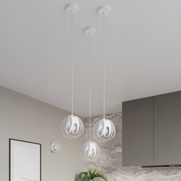 Pendant Lamp Tulos 3p White - Image 6