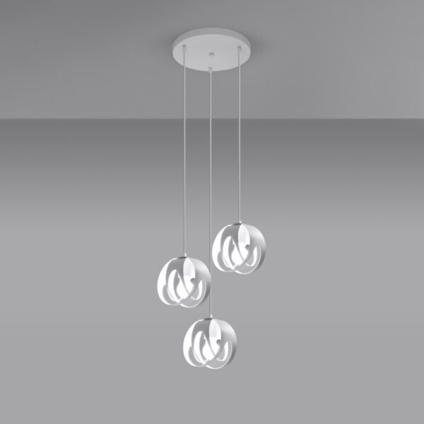 Pendant Lamp Tulos 3p White - Image 3