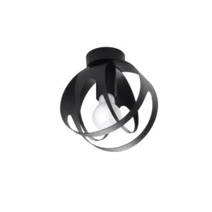 Tulos Ceiling Light - Black Modern Single Ceiling Lights Great Lighting UK Ltd