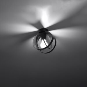 Ceiling Lamp Tulos Black Single Ceiling Lights Great Lighting UK Ltd