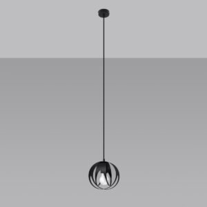 Pendant Lamp Tulos 1 Black Modern Single Pendants Great Lighting UK Ltd