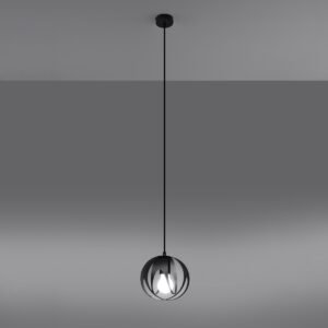 Pendant Lamp Tulos 1 Black Modern Single Pendants Great Lighting UK Ltd