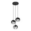Pendant Lamp Tulos 3p Black Multi Pendants Great Lighting UK Ltd