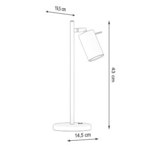 Table Lamp Ring Black Modern Table Lamps Great Lighting UK Ltd