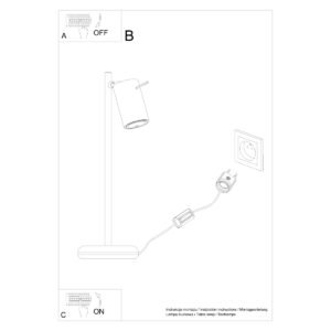 Table Lamp Ring Black Modern Table Lamps Great Lighting UK Ltd
