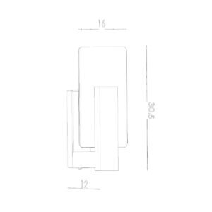 Wall Lamp Lappo Dark Wood Single Wall Lights Great Lighting UK Ltd