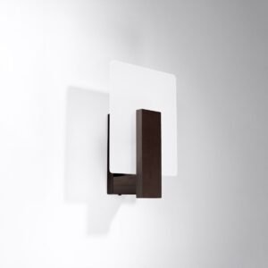 Wall Lamp Lappo Dark Wood Single Wall Lights Great Lighting UK Ltd
