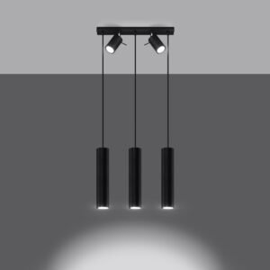 Pendant Lamp Ring 3 Black Multi Pendants Great Lighting UK Ltd