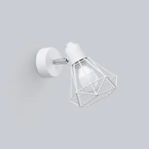 Artemis Wall Light - Single / White Modern Adjustable Wall Lights Great Lighting UK Ltd
