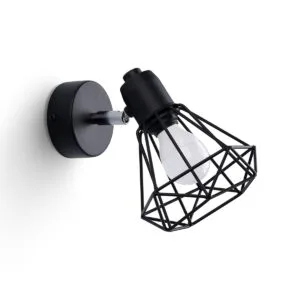 Artemis Single Wall Light - Black Black Wall Lights Great Lighting UK Ltd