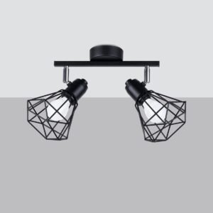 Ceiling Lamp Artemis 2 Black Cluster Ceiling Lights Great Lighting UK Ltd