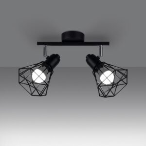 Ceiling Lamp Artemis 2 Black Cluster Ceiling Lights Great Lighting UK Ltd