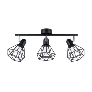 Ceiling Lamp Artemis Three Light Black Kitchen Track Lighting Great Lighting UK Ltd