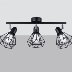 Ceiling Lamp Artemis 3 Black Cluster Ceiling Lights Great Lighting UK Ltd