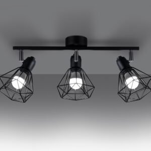 Ceiling Lamp Artemis 3 Black Cluster Ceiling Lights Great Lighting UK Ltd