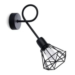 Artemis Wall Light with Switch - Black Bedroom Wall Lights Great Lighting UK Ltd