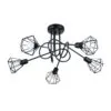 Multi Arm Ceiling Light Artemis Five Light Black Multi Arm Ceiling Lights Great Lighting UK Ltd