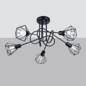 Chandelier Artemis 5s Black Ceiling Chandeliers Great Lighting UK Ltd