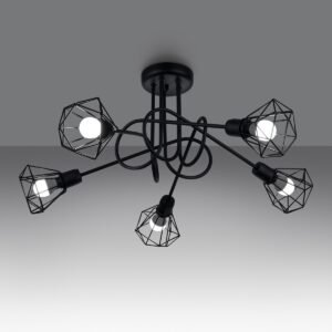 Chandelier Artemis 5s Black Ceiling Chandeliers Great Lighting UK Ltd