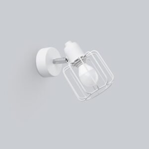 Wall Lamp Beluci 1 White Single Wall Lights Great Lighting UK Ltd