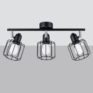 Ceiling Lamp Beluci 3 Black Cluster Ceiling Lights Great Lighting UK Ltd