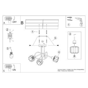 Chandelier Beluci 3s Black Ceiling Chandeliers Great Lighting UK Ltd