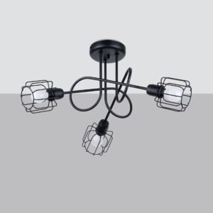 Chandelier Beluci 3s Black Ceiling Chandeliers Great Lighting UK Ltd