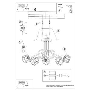 Chandelier Beluci 5s Black Ceiling Chandeliers Great Lighting UK Ltd