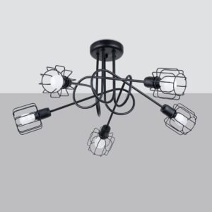 Chandelier Beluci 5s Black Ceiling Chandeliers Great Lighting UK Ltd