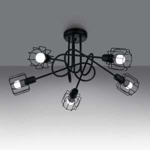 Chandelier Beluci 5s Black Ceiling Chandeliers Great Lighting UK Ltd