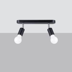 Ceiling Lamp Fornes 2 Black Track Lighting Great Lighting UK Ltd