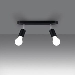 Ceiling Lamp Fornes 2 Black Track Lighting Great Lighting UK Ltd