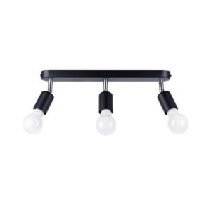 Ceiling Lamp Fornes 3 Black Kitchen Track Lighting Great Lighting UK Ltd