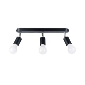 Fornes 3-Light Ceiling Light - Black 3 Light Spotlights Great Lighting UK Ltd