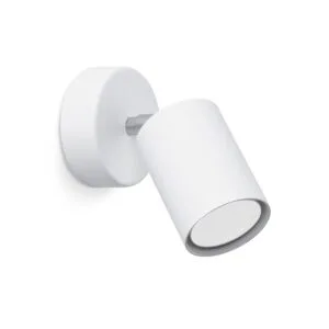 Wall Lamp Lemmi Single Light White Modern Adjustable Wall Lights Great Lighting UK Ltd