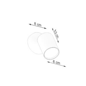 Wall Lamp Lemmi 1 White Single Wall Lights Great Lighting UK Ltd