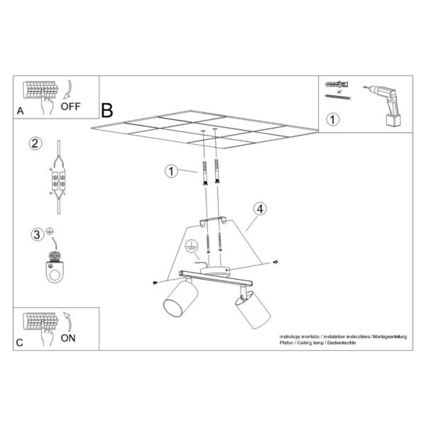Ceiling Lamp Lemmi 2 White - Image 6