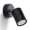 Wall Lamp Lemmi 1 Black Single Wall Lights Great Lighting UK Ltd